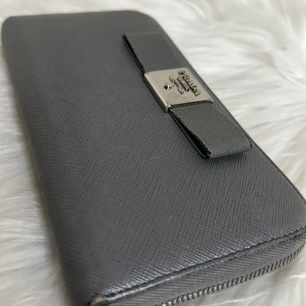💯Authentic Prada Safiano Zipped Around Long Wallet 🍀